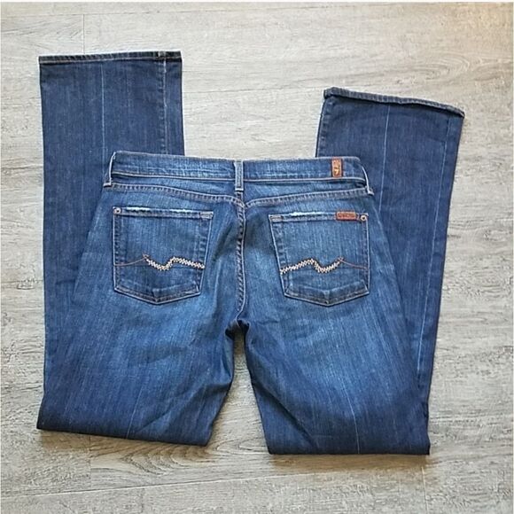 7 for all Mankind Bootcut Rhinestone Jeans 29 - Picture 5 of 8